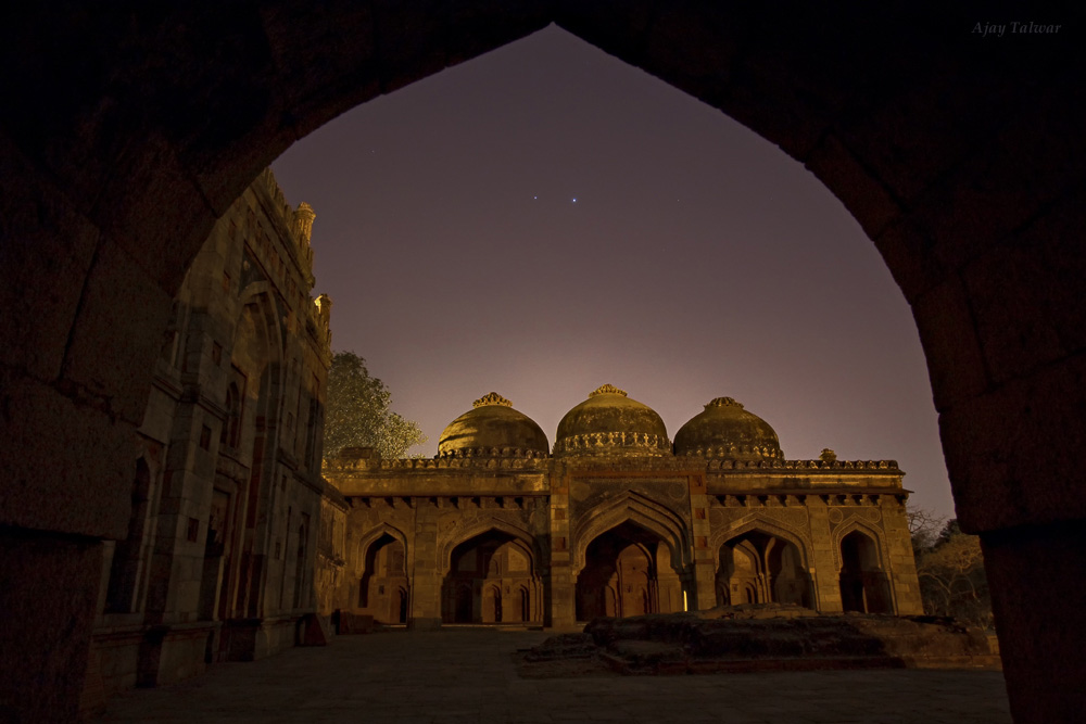 Venus and Jupiter Shine Over Garden of Tombs (Photo)